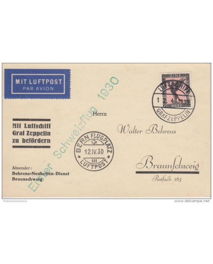 F-EX.253 GERMANY ZEPPELIN BRAUSCHWEIG 1930