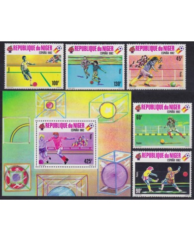 F-EX46467 NIGER 1982 MNH SPAIN SOCCER CHAMPIONSHIP FOOTBALL.