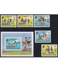 F-EX46470 NIGER MNH 1982 CHAMPIONSHIP SOCCER FOOTBALL WINNER OVERPRINT.