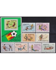 F-EX46471 NICARAGUA MNH 1982 SPAIN SOCCER FUTBOL CHAMPIONSHIP.