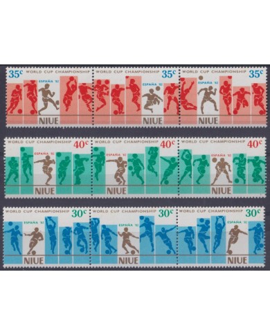 F-EX46473 NIUE MNH 1982 SPAIN SOCCER FOOTBALL WORLD CHAMPIONSHIP.