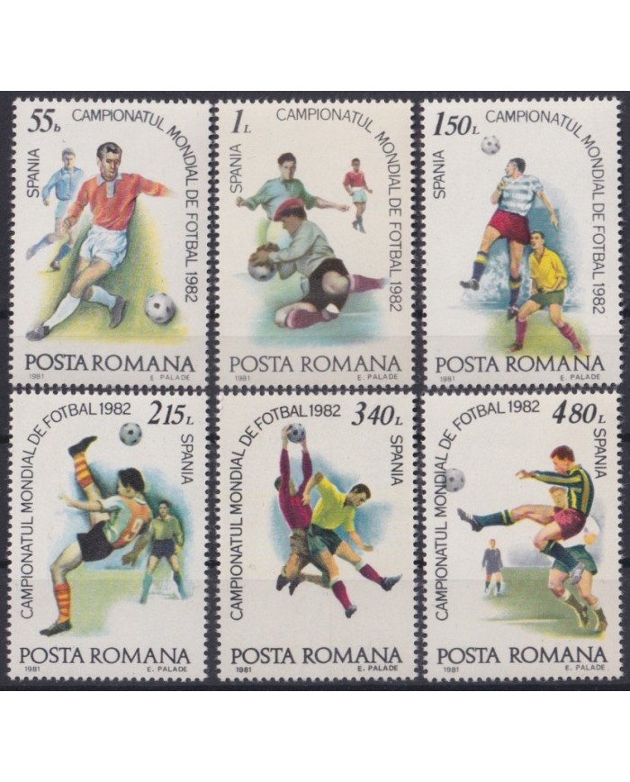 F-EX46477 RUMANIA MNH 1982 SPAIN ESPAÑA SOCCER FOOTBALL FUTBOL WOLD CUP.