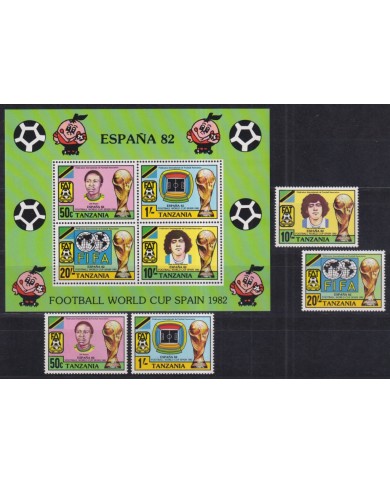 F-EX46481 TANZANIA MNH 1982 CHAMPIONSHIP SOCCER FOOTBALL.