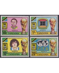 F-EX46482 TANZANIA MNH 1982 SPAIN ESPAÑA SOCCER WOLD DIEGO ARMANDO MARADONA.