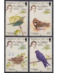F-EX46498 TURKS & CAICOS MNH 1985 AUDUBON AVES BIRD PAJAROS OISEAUX VÖGEL.