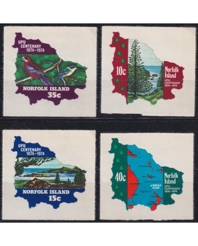 F-EX46512 NORFOLK IS MNH 1974 AVES BIRD PAJAROS OISEAUX VÖGEL UPU ADHESIVE.