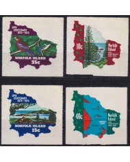 F-EX46512 NORFOLK IS MNH 1974 AVES BIRD PAJAROS OISEAUX VÖGEL UPU ADHESIVE.