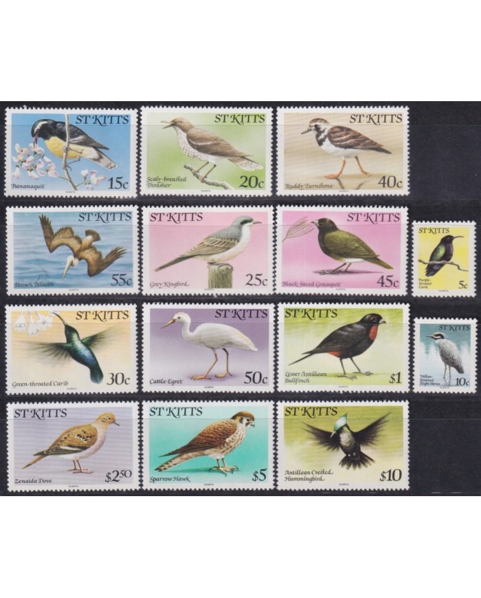 F-EX46517 ST KITTS IS MNH 1981 AVES BIRD PAJAROS OISEAUX VÖGEL.