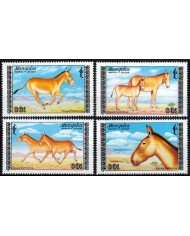 F-EX46540 MONGOLIA MNH 1988 FAUNA EQUINOS HORSE CABALLOS