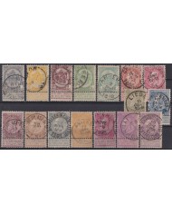 F-EX46220 BELGIUM BELGIQUE 1893-1900 LEOPOLD II. 145€ CATALOGUE USED.