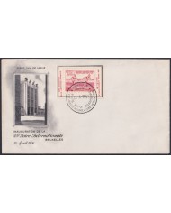 F-EX46243 BELGIUM BELGIQUE 1951 BRUXELLES FAIR CANCEL EUROPEAN ETHLETIC ATHLETISM GAMES.
