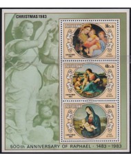 F-EX46177 AITUTAKI MNH 1983 CHRISTMAS NAVIDAD RAPHAEL PAINTING ART.