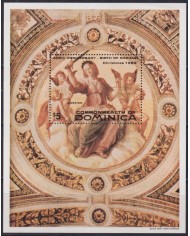F-EX46196 DOMINICA MNH 1983 CHRISTMAS NAVIDAD RAPHAEL PAINTING ART.