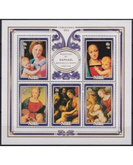 F-EX45472 NIUE MNH 1983 CHRISTMAS NAVIDAD RAPHAEL PAINTING ART.