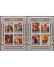 F-EX46198 ZAIRE MNH 1983 CHRISTMAS NAVIDAD RAPHAEL PAINTING ART.
