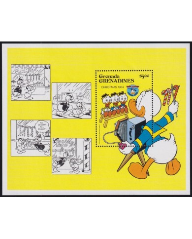 F-EX46206 GRENADA & GRENADINES MNH 1984 CHRISTMAS NAVIDAD DONALD DUCK DISNEY CARTOON.