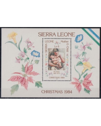 F-EX46215 SIERRA LEONE MNH 1983 CHRISTMAS NAVIDAD MOTHER DRAWING.