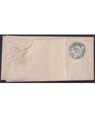 F-EX46260 FRANCE 1857 STAMPLESS PERPIGNAN TO LA JUNQUERA BARCELONA