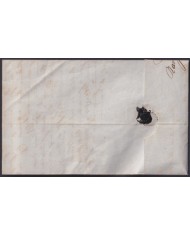 F-EX46268 ESPAÑA SPAIN 1852 STAMPLESS ZARAGOZA TO OLORON FRANCE.