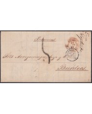 F-EX46277 ESPAÑA SPAIN 1857 STAMPLESS MADRID TO BORDEAUX FRANCE.