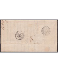 F-EX46277 ESPAÑA SPAIN 1857 STAMPLESS MADRID TO BORDEAUX FRANCE.