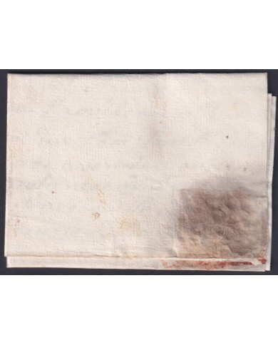 F-EX46284 ESPAÑA SPAIN 1809 STAMPLESS AGRAMUNT TO CALAFF “A.1. CATALUÑA”.