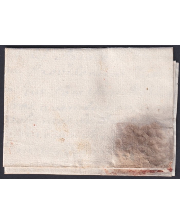 F-EX46284 ESPAÑA SPAIN 1809 STAMPLESS AGRAMUNT TO CALAFF “A.1. CATALUÑA”.