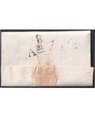 F-EX46297 ESPAÑA SPAIN 1807 STAMPLESS CALAFF TO BARCELONA “C.7. CATALUÑA”.