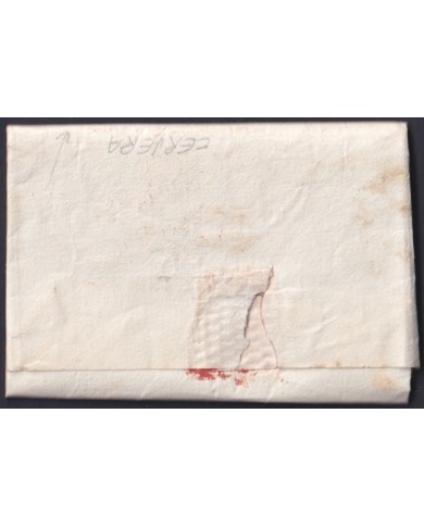 F-EX46298 ESPAÑA SPAIN 1836 STAMPLESS CERVERA TO VICH “B. CATALUÑA”.