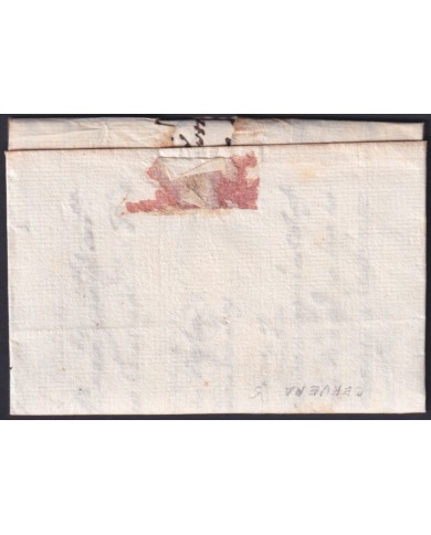 F-EX46300 ESPAÑA SPAIN 1782 STAMPLESS CERVERA TO CALAFF “CATALUNYA”.