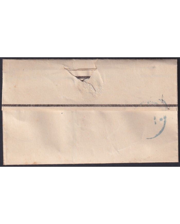 F-EX46304 ESPAÑA SPAIN 1855 4 cu Ed.40 COVER MADRID TO BURGOS.