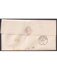 F-EX46306 ESPAÑA SPAIN 1857 4 cu Ed.48 COVER ALICANTE TO VALENCIA.