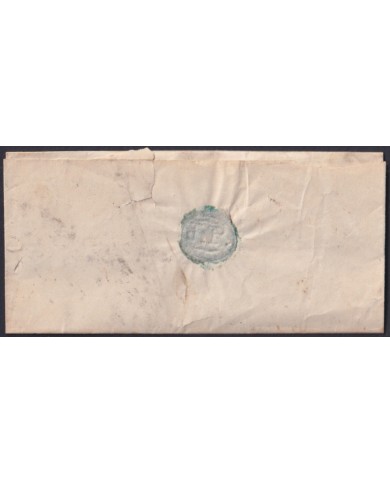 F-EX46308 ESPAÑA SPAIN 1858 4 cu Ed.48 CABEZON DE LA SAL SANTANDER TO PENDUELES.