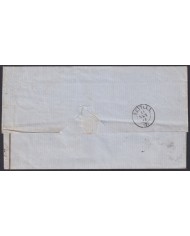 F-EX46314 ESPAÑA SPAIN 1858 4 cu Ed.48 SAN SEBASTIAN TO SEVILLA.