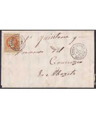 F-EX46331 ESPAÑA SPAIN 1860 4 cu Ed.52 CASAS IBAÑEZ ALBACETE.