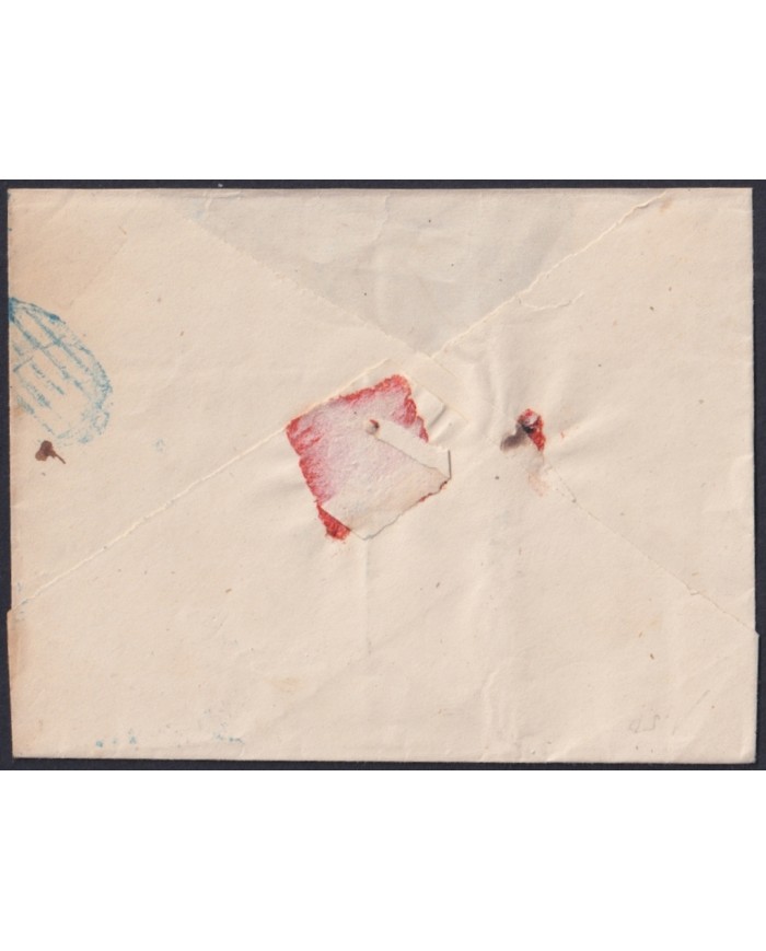 F-EX46356 ESPAÑA SPAIN 1855 1/2 onza Ed.35 FRONT COVER VALLADOLID - ALVA DE TORMES.