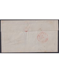 F-EX46357 ESPAÑA SPAIN 1855 4 cu Ed.48 ALMENDRALEJO BADAJOZ TO ZAFRA.