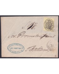 F-EX46358 ESPAÑA SPAIN 1855 1/2 onza 1857 Ed.35 FRONT COVER ASTUDILLO - BALTANAS.