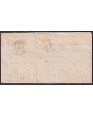 F-EX46362 ESPAÑA SPAIN 1865 4 cu Ed.75 CARTAGEN, MURCIA TO MOTRIL.