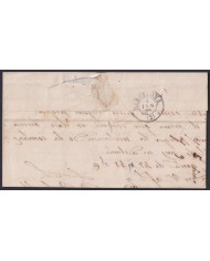 F-EX46378 ESPAÑA SPAIN 1868 50 mls Ed.98 MOTRIL TO BARCELONA.