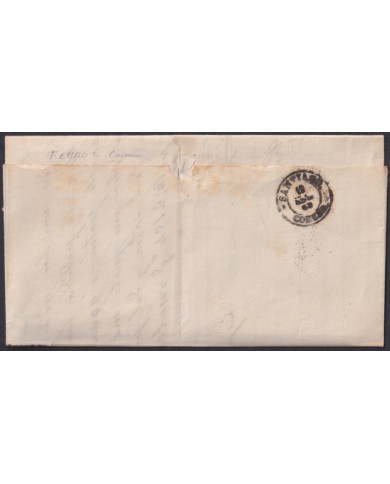 F-EX46379 ESPAÑA SPAIN 1868 50 mls Ed.98 FERROL TO SANTIAGO DE COMPOSTELA, GALICIA.