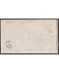 F-EX46382 ESPAÑA SPAIN 1868 50 mls Ed.98 ARNEDO TO SANTIAGO DE COMPOSTELA, GALICIA.