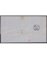 F-EX46384 ESPAÑA SPAIN 1868 50 mls Ed.98 VILLAGARCIA TO SANTIAGO, GALICIA.