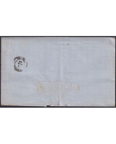 F-EX46385 ESPAÑA SPAIN 1868 50 mls Ed.98 TORRECILLA TO SANTIAGO, GALICIA.