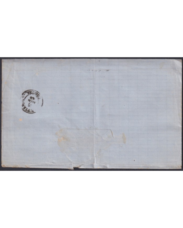 F-EX46385 ESPAÑA SPAIN 1868 50 mls Ed.98 TORRECILLA TO SANTIAGO, GALICIA.