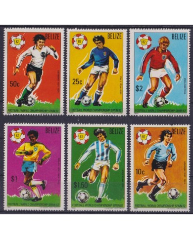 F-EX46550 BELIZE MNH 1982 WORLD CHAMPIONSHIP SOCCER FOOTBALL.
