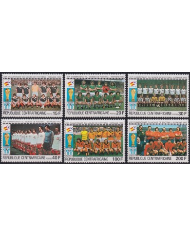 F-EX46557 CENTRAL AFRICA MNH 1982 WORLD CHAMPIONSHIP SOCCER FOOTBALL.