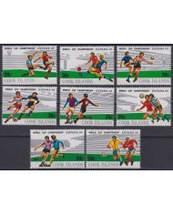 F-EX46675 COOK IS MNH 1982 CHAMPIONSHIP SOCCER FOOTBALL SET.