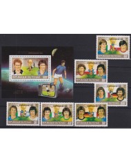 F-EX46686 CHAD MNH 1982 WORD CHAMPIONSHIP SOCCER FOOTBALL SET.