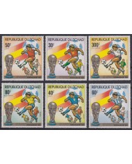 F-EX46685 CHAD MNH 1982 WORD CHAMPIONSHIP SOCCER FOOTBALL SET.